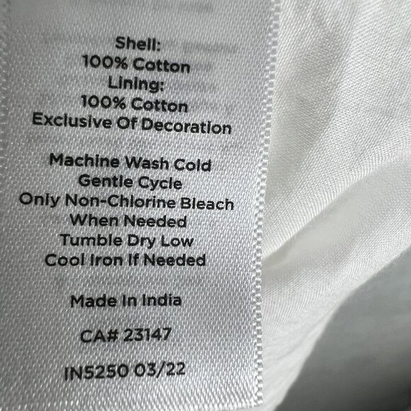 NWT Talbots Plus X US 16W Shadow Stripe Top White Blouse Lace Trim Minimalist - Picture 15 of 16